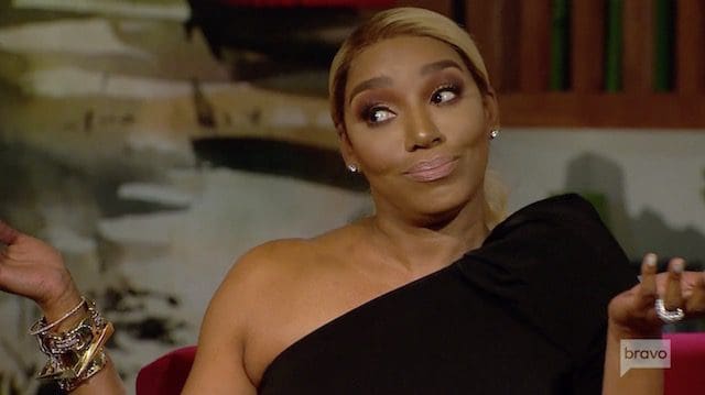 Nene Leakes shrugging at reunion