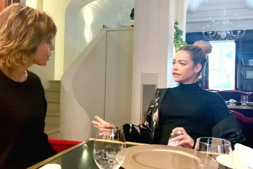 Lisa Rinna and Denise Richards arguing in Rome on RHOBH