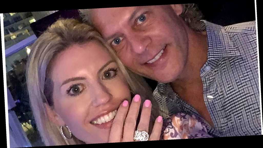 David Beador and Lesley Cook celebrate their engagement