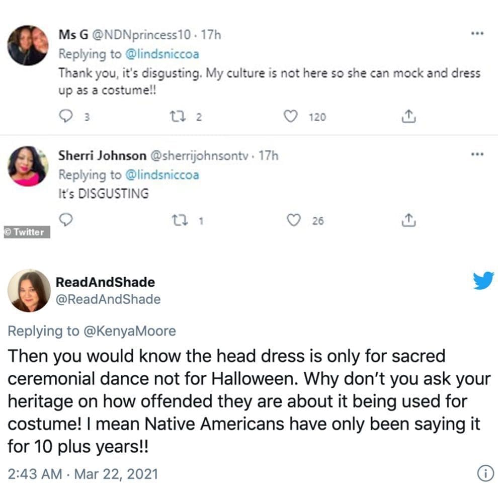 Kenya Moore Slammed For Native American Halloween Costume; Find Out