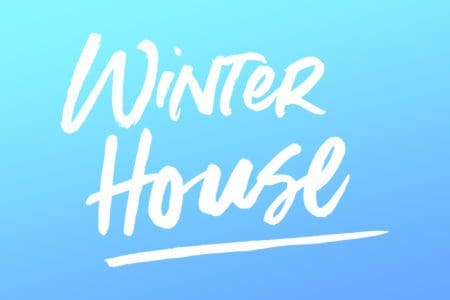 Winter House logo with mountains