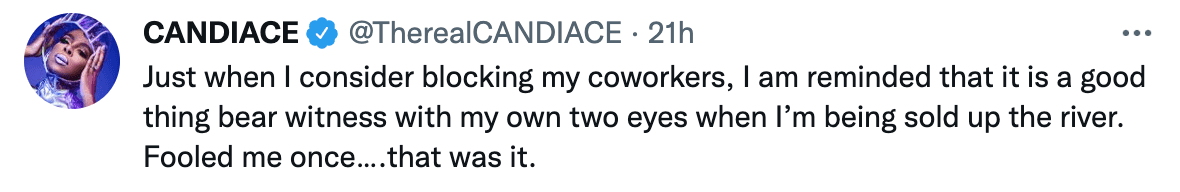 Candiace Tweeted