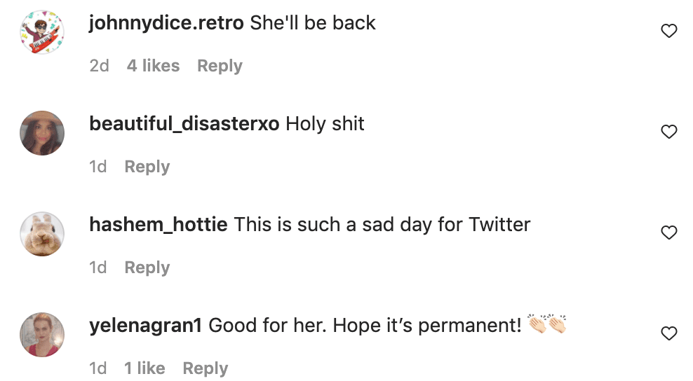 Fans comments