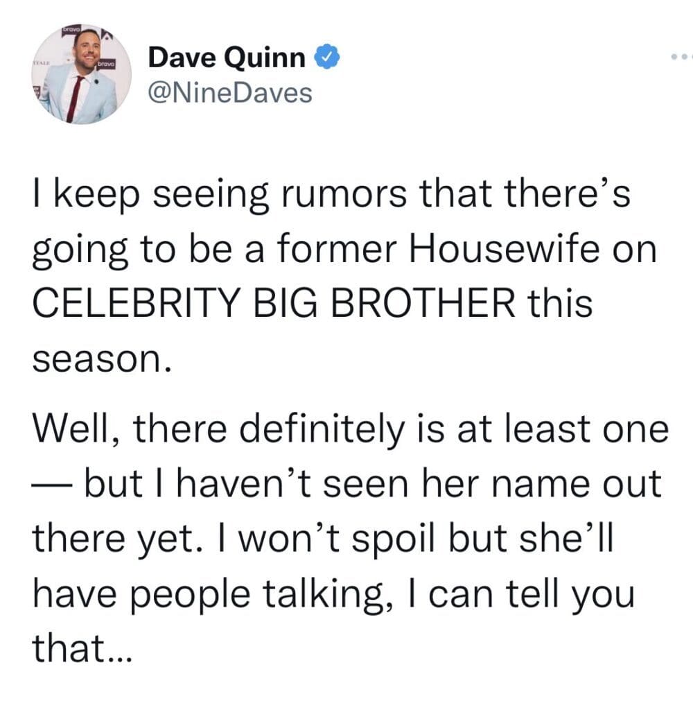 Dave Quinn Tweeted