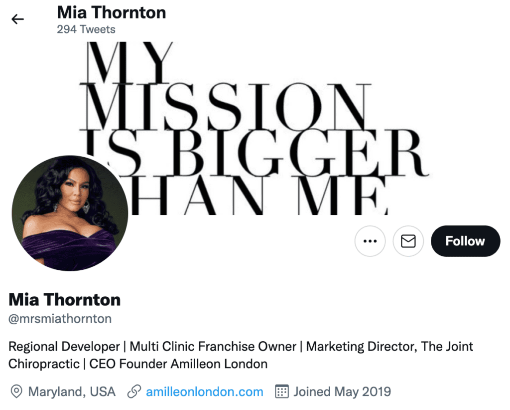 Mia Thorton Profile