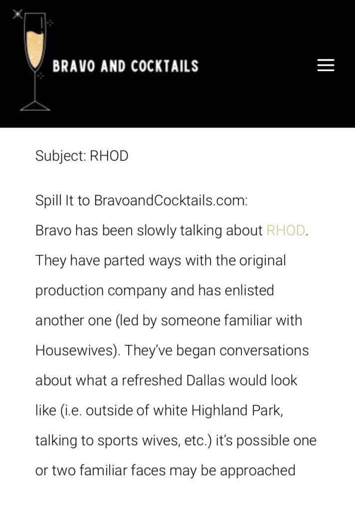 Bravo And Cocktails