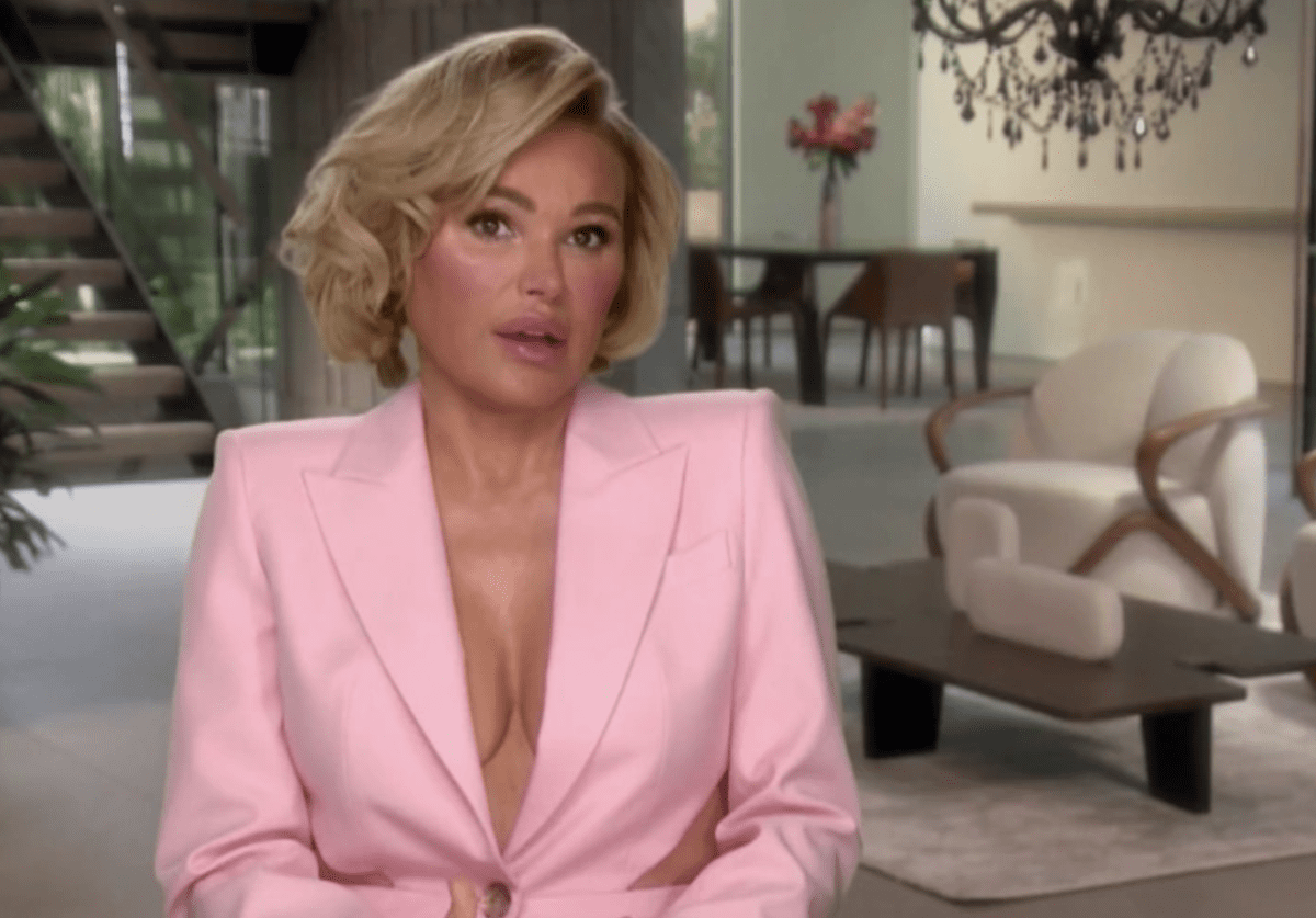 Diana Jenkins wears pink suit in RHOBH confessional interview