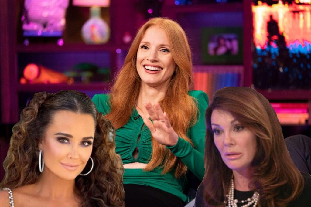 Jessica Chastain Asks Andy Cohen to Bring Lisa Vanderpump Back on RHOBH; Plus Reveals She Rented Kyle Richards’ Former BelAir Home Before Sutton Stracke – The Real Housewives