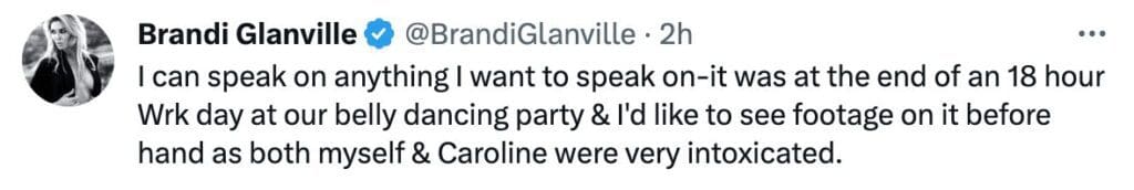 Brandi Glanville Tweet