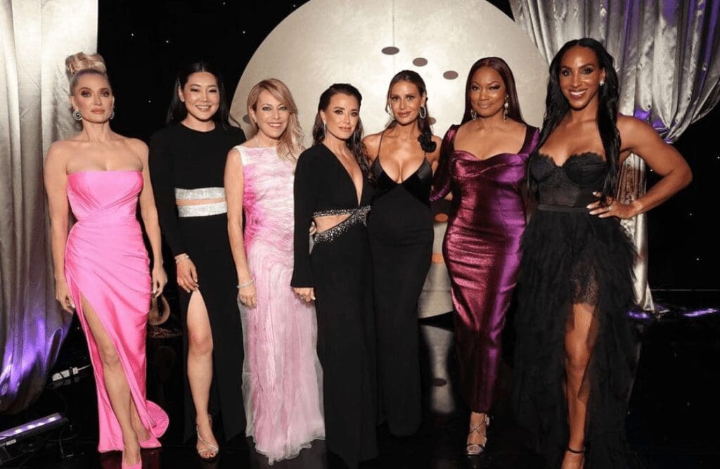 Erika Jayne, Crystal Minkoff, Sutton Stracke, Kyle Richards, Dorit Kemsley, Garcelle Beauvais, Annemarie Wiley attend Homeless Not Toothless Gala in Los Angeles