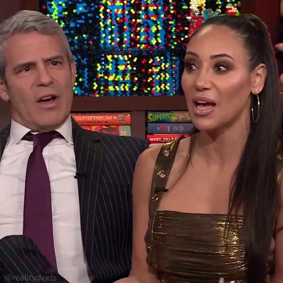 Andy Cohen and Melissa Gorga discuss RHONJ drama on WWHL. 