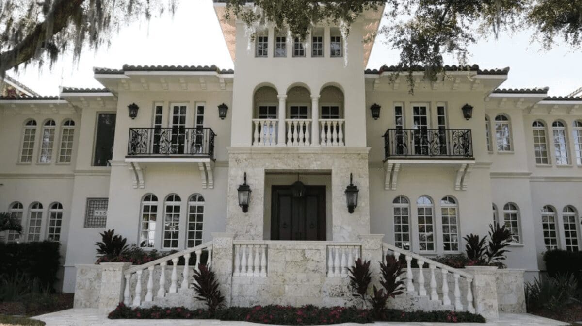 The Tampa Bay mansion of Erika Jayne's new man, Jim Wilkes.