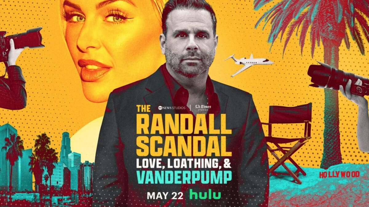 Randall Emmett and Lala Kent appear in poster for Hulu's ‘The Randall Scandal: Love, Loathing & Vanderpump’