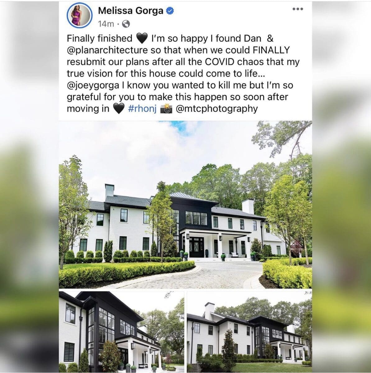 RHONJ's Melissa Gorga gushing about completed dream home