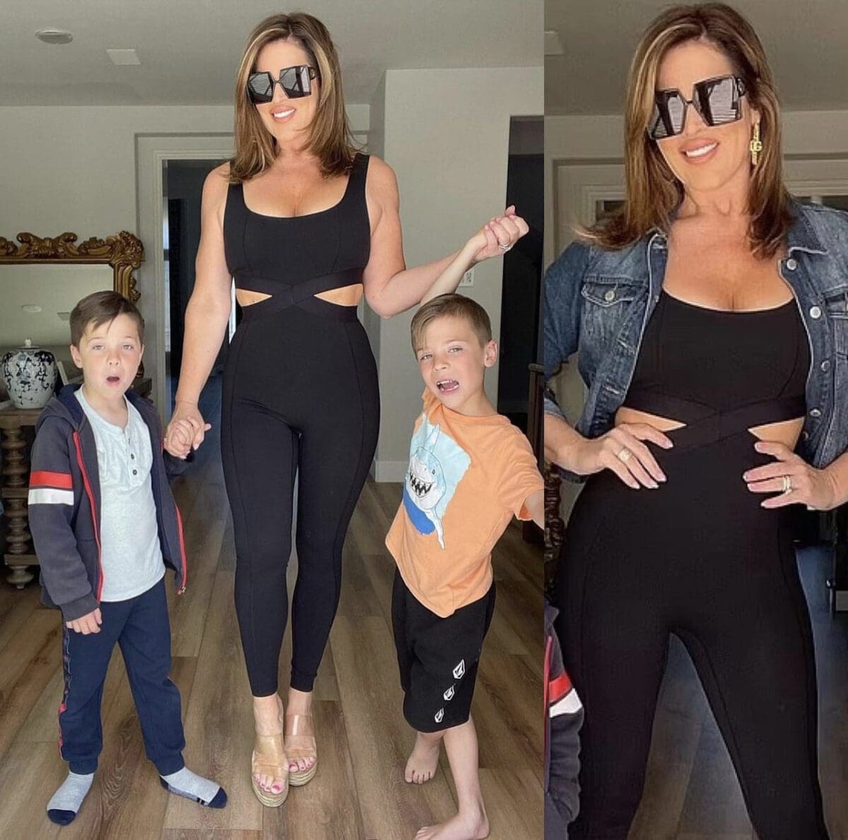 RHOC's Emily Simpson shows off weight loss in tight black outfit with side cutouts