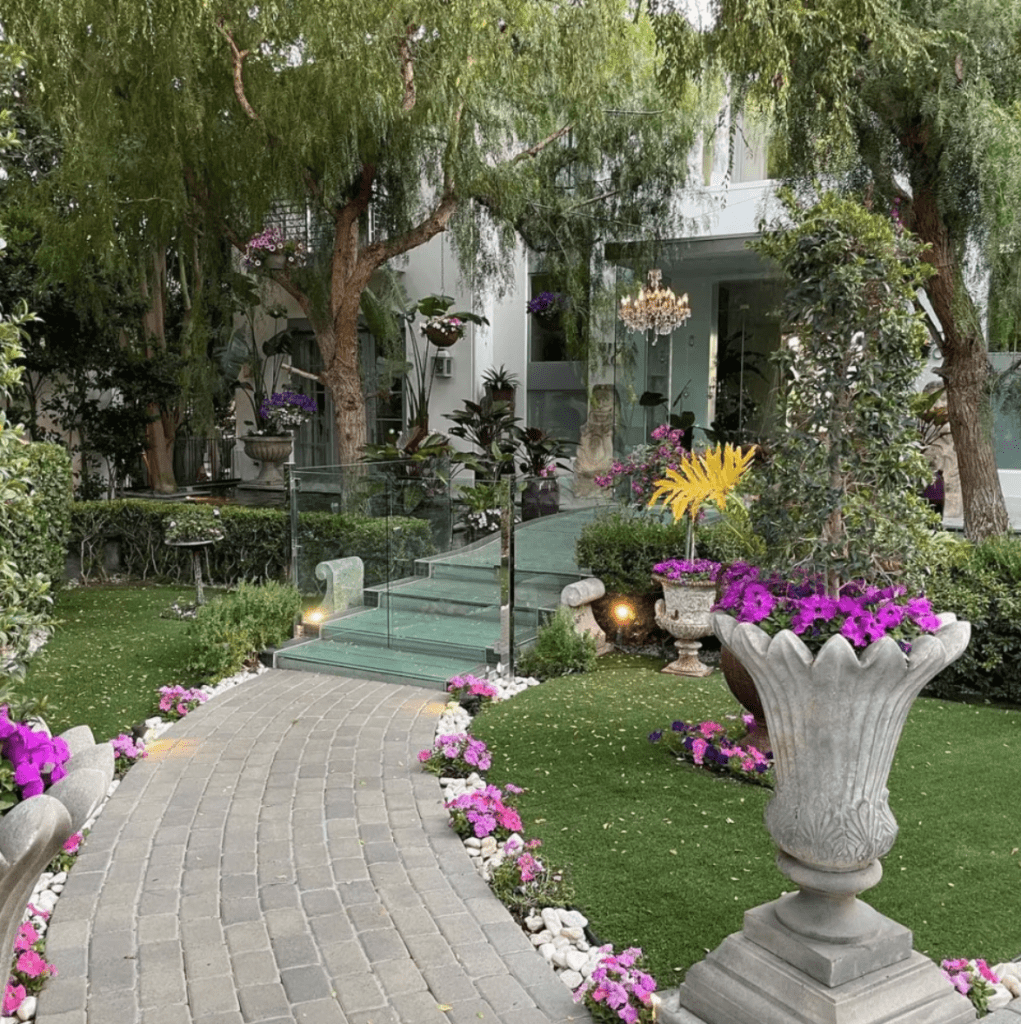Entrance to Lisa Vanderpump's mansion in Beverly Park