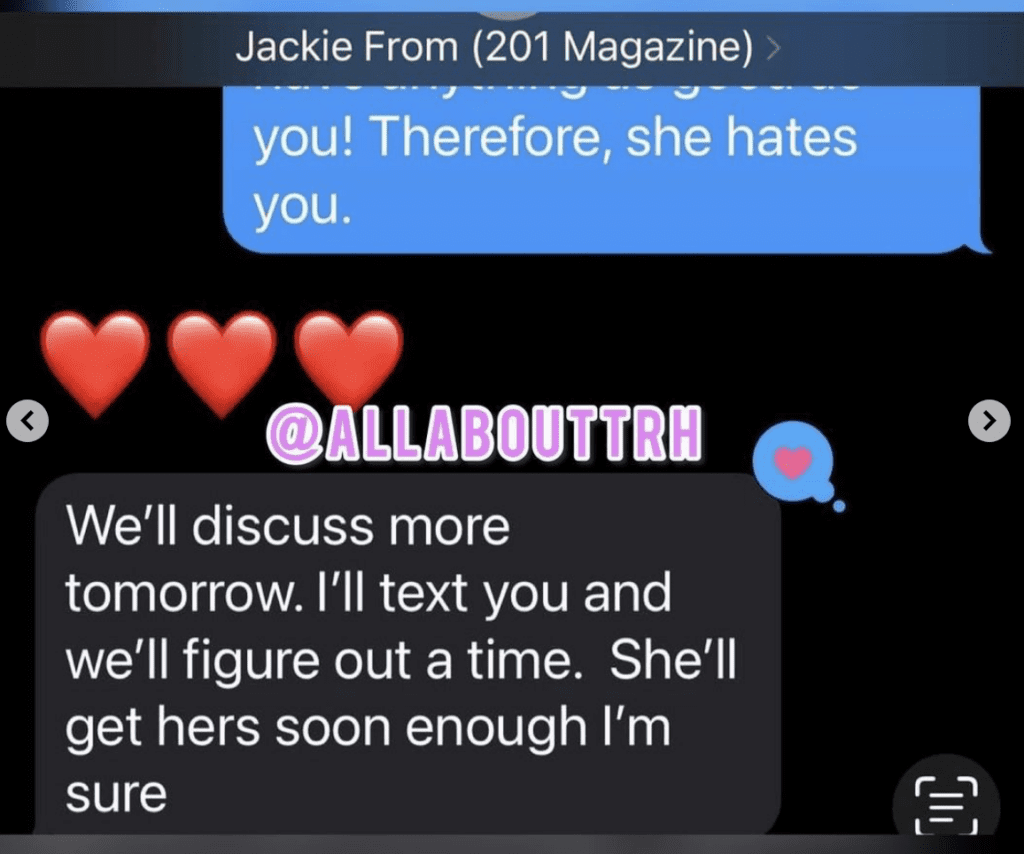 Jackie Texts Jacqueline Saying