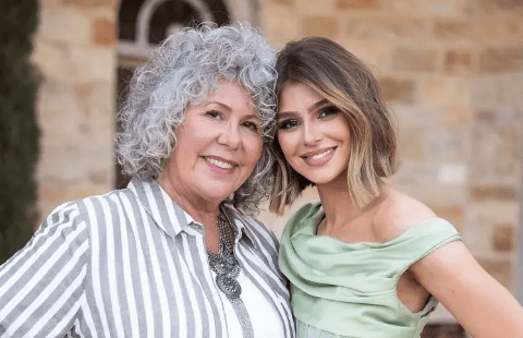 Raquel Leviss and her mom Laura pose for photo at engagement party on Pump Rules