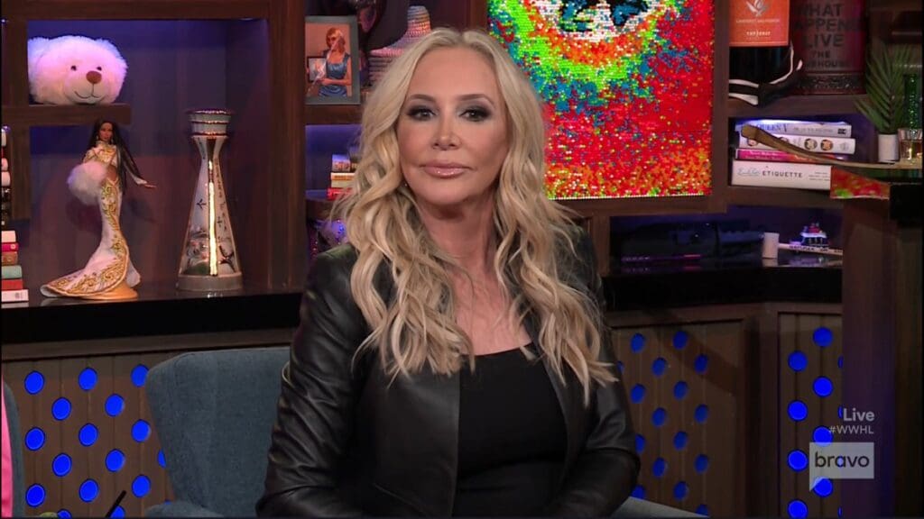 Shannon Beador looks chic and slim in all black outfit during appearance on WWHL