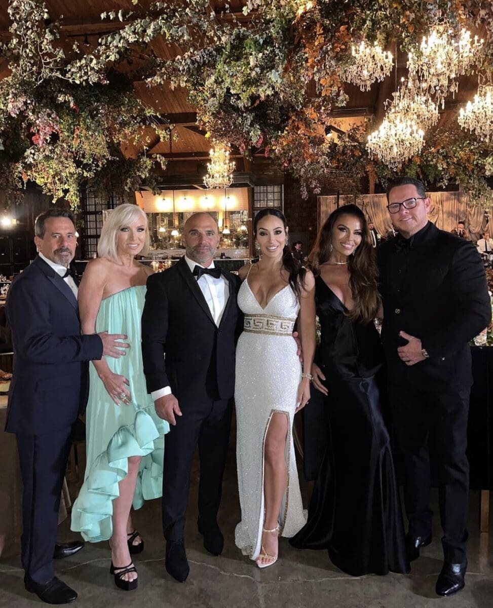 RHONJ stars Margaret Josephs, Joe Benigno, Dolores Catania, and Paul Connell attend the wedding of Melissa Gorga's cousin.