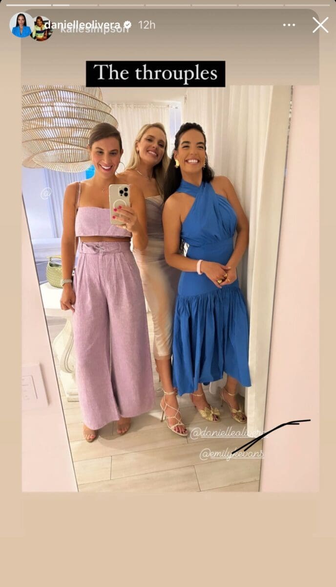 Danielle Olivera and friends of Lindsay Hubbard take photo in Bahamas