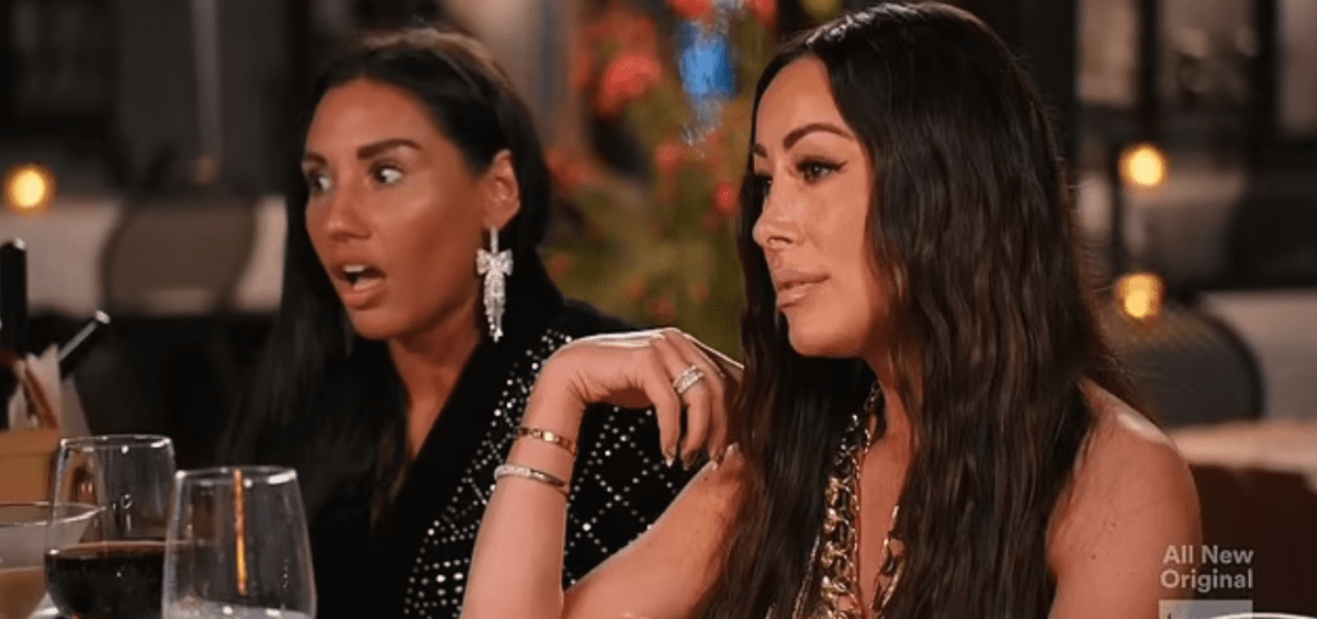 Angie K and RHOSLC newbie Monica Garcia are stunned by Meredith Mark's meltdown in Palm Springs