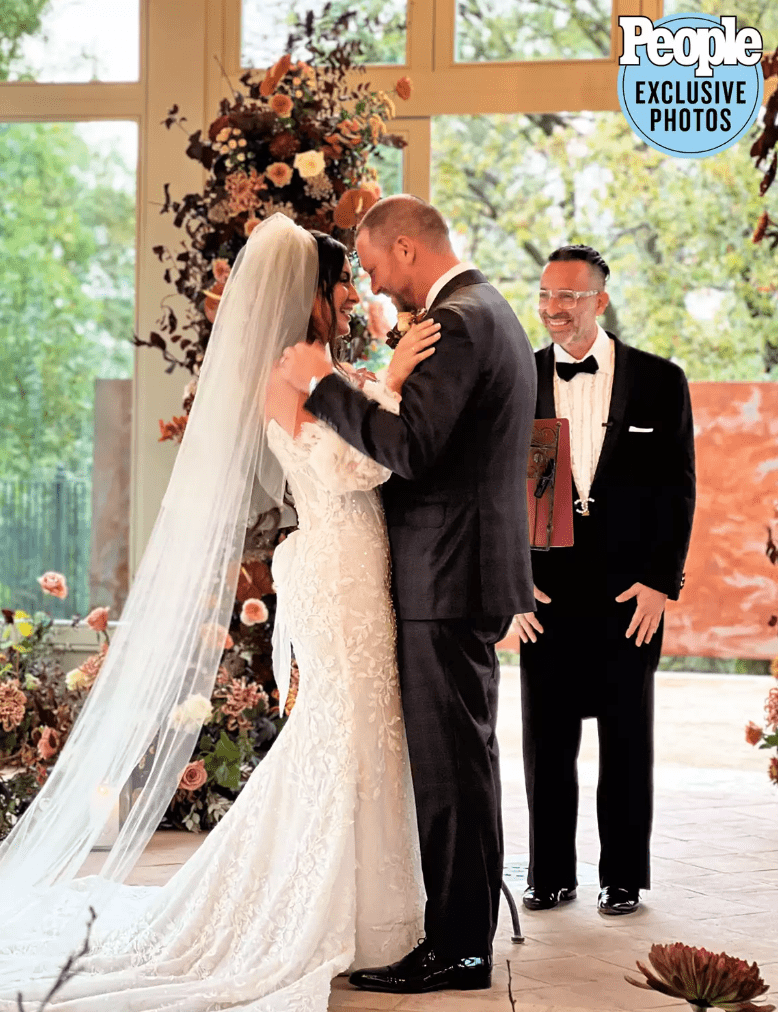 RHONJ's Albie Manzo has a special moment with his bride.