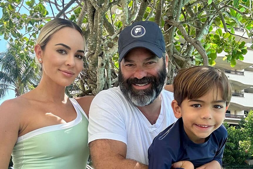 RHOM star Nicole Martin with fiancé Anthony Lopez and their son, Greyson.
