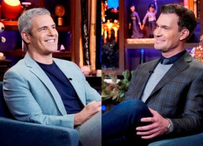 Jeff Lewis and Andy Cohen on Watch What Happens Live.