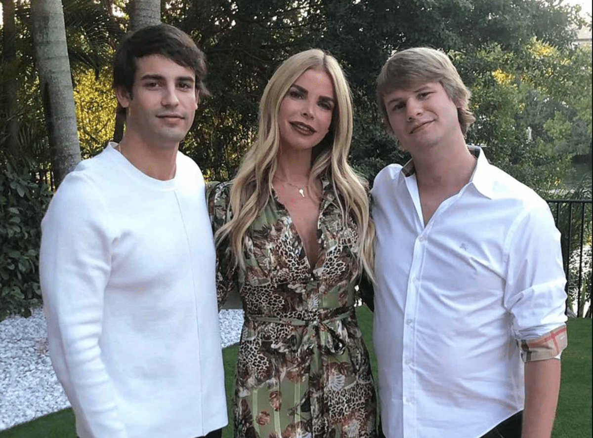 RHOM star Alexia Nepola with her sons Peter and Frankie