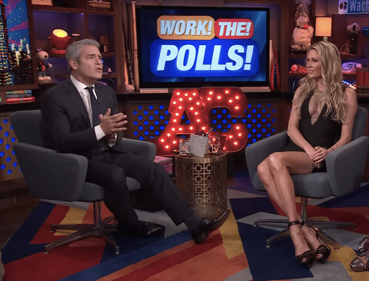 Brandi Glanville and Andy Cohen at WWHL