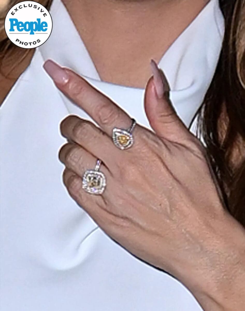 RHOM star Larsa Pippen spotted wearing a giant diamond ring on that finger.
