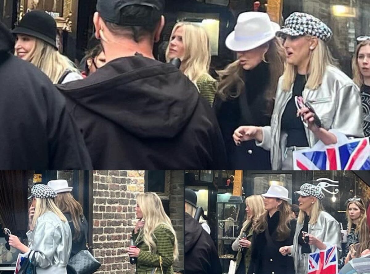 RHOC cast films at Camden Market in London